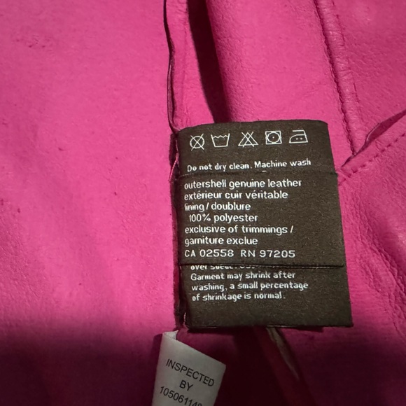 DANIER PINK SUEDE VINTAGE JACKET - Picture 11 of 11